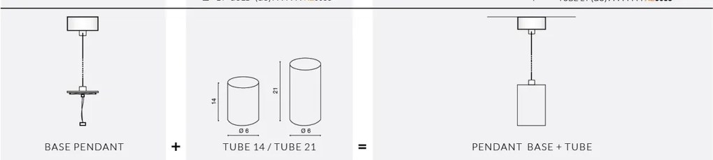 Pendul cu spot design modern PENDANT BASE Erebus 14 alb