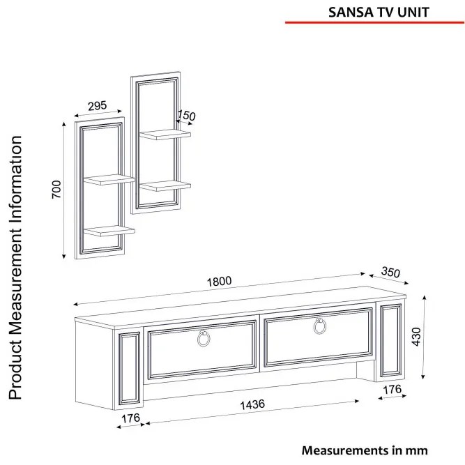 Comoda TV Sansa