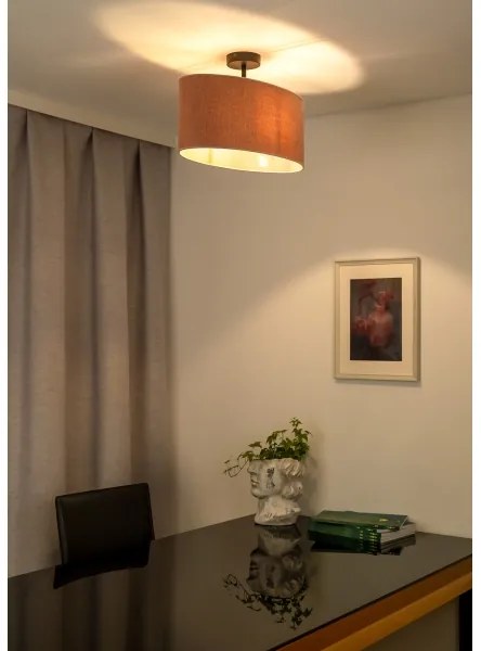 Lustră aplicată Duolla OVAL 1xE27/15W/230V roz