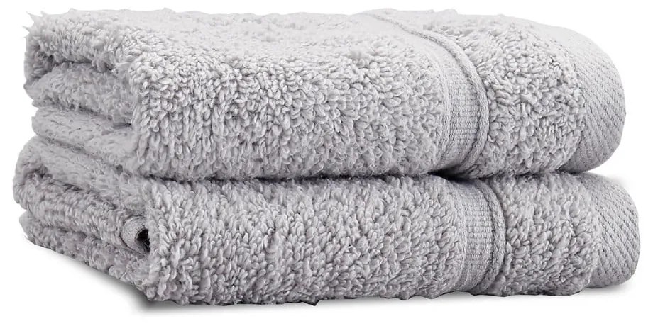 Prosoape gri-deschis 2 buc. din bumbac din frotir 30x30 cm Zero Twist – Catherine Lansfield
