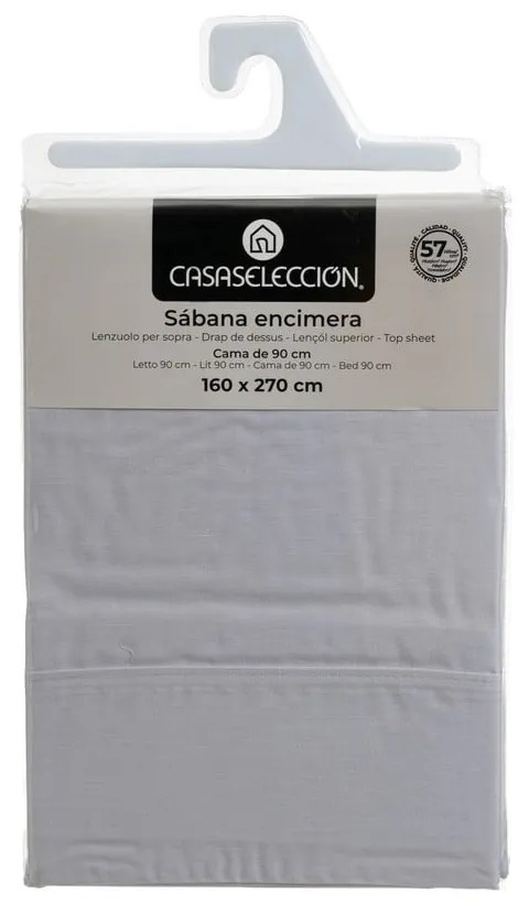 Cearceaf gri deschis 160x270 cm – Casa Selección