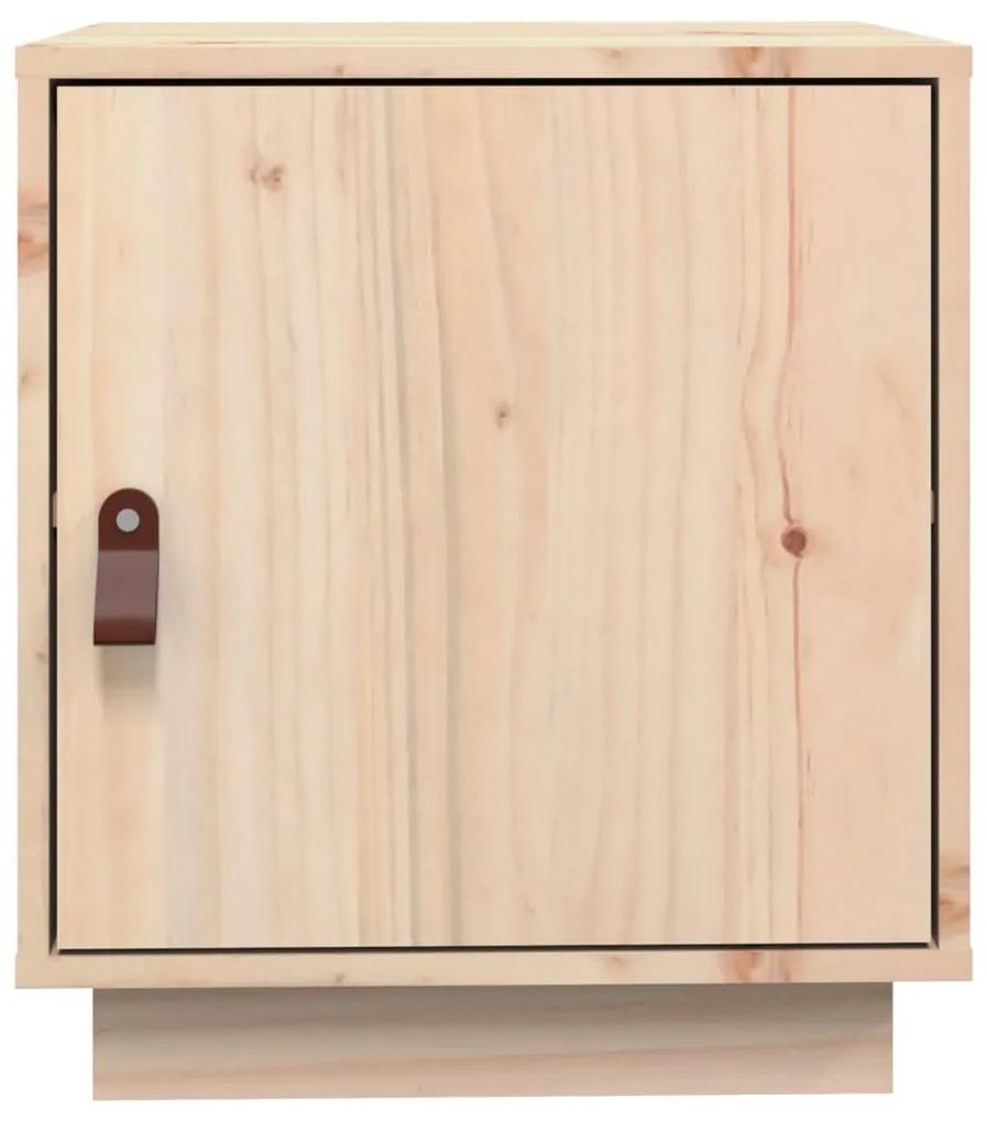 Noptiere, 2 buc., 40x34x45 cm, lemn masiv de pin