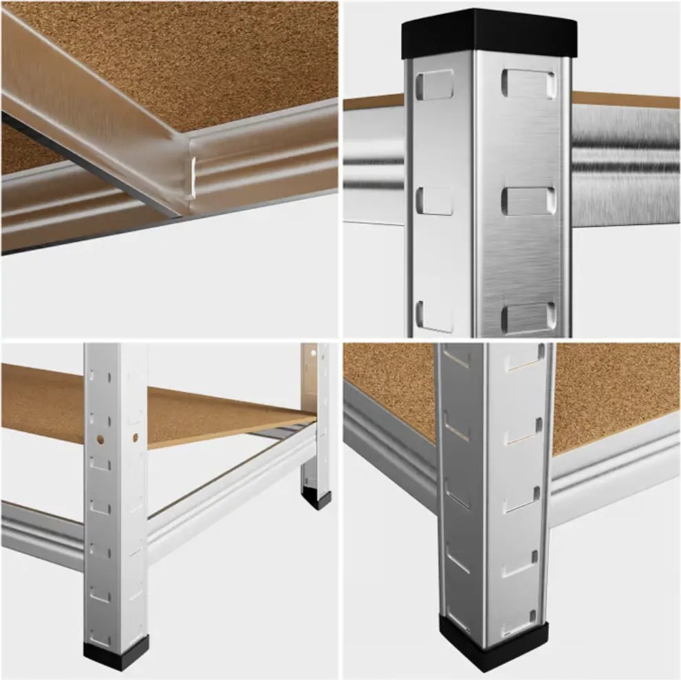 Raft cu capacitate mare HEAVY, max. 700 kg, 90x40x160cm, argintiu Monzana