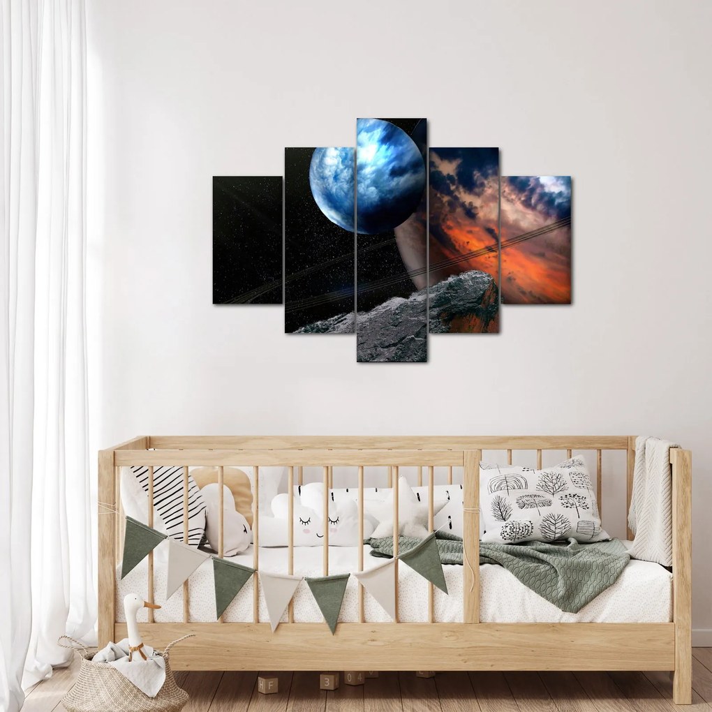 Tablou planetei în cosmos (150x105 cm)