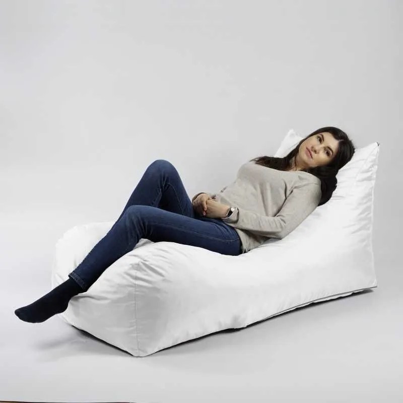 Fotoliu Looloop Pufrelax, Material Impermeabil - Alb