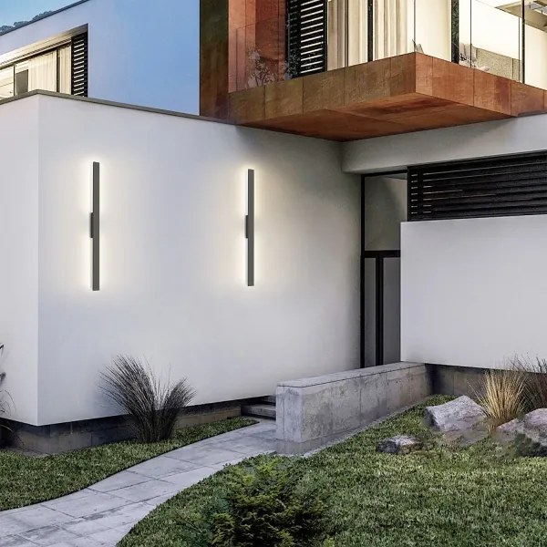 Brilagi - Aplică LED de exterior LUNA, 24W, 230V, 3000K, IP65, antracit