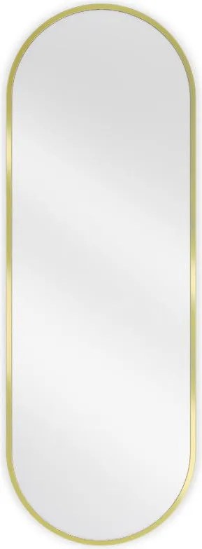 Mexen Loft oglindă de baie ovală 100 x 35 cm, ramă aurie - 9851-100-035-000-50