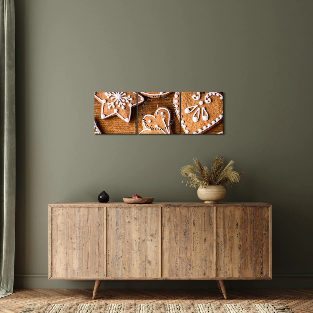 Tablou - Turtă dulce (cu ceas) (90x30 cm)