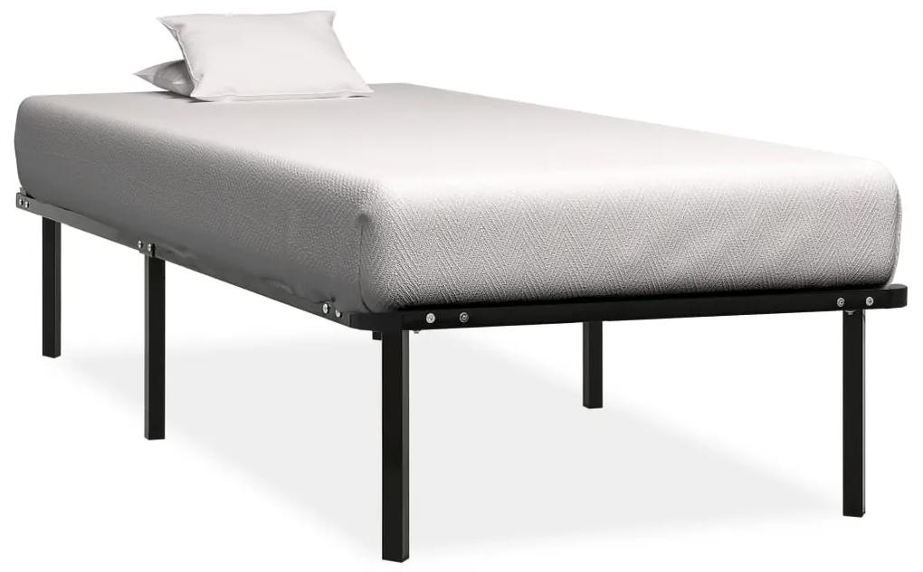 284679 vidaXL Cadru de pat, negru, 100 x 200 cm, metal