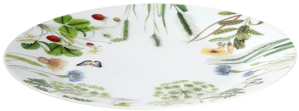 Farfurie Wild Flowers, portelan, multicolor, 2x19.2 cm