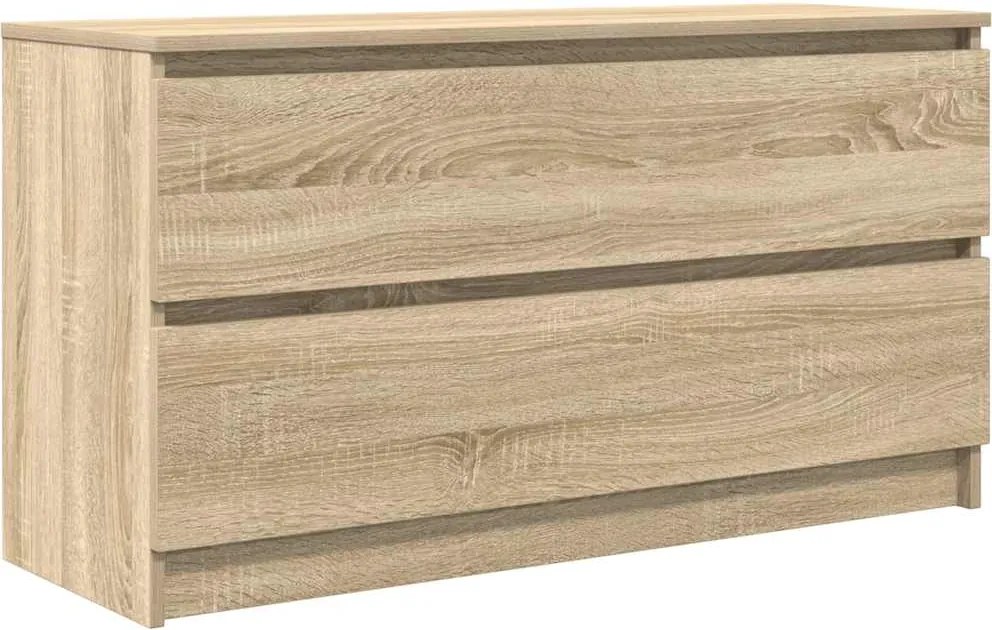 vidaXL Comodă TV, stejar sonoma, 100x35x54 cm, lemn prelucrat