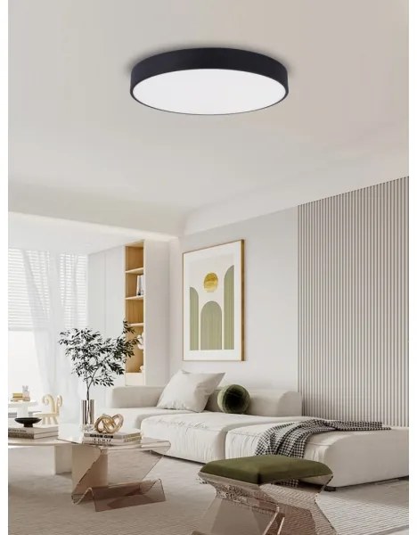 Plafonieră LED dimabilă Immax NEO 07203L RONDATE 65W/230V Tuya negru + telecomandă