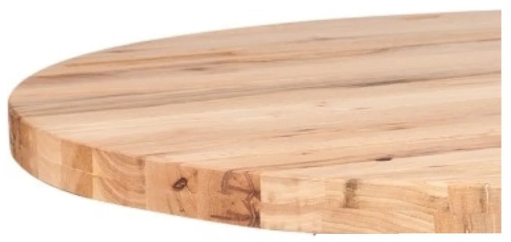 Masa rotunda din lemn masiv de stejar • model TERRA