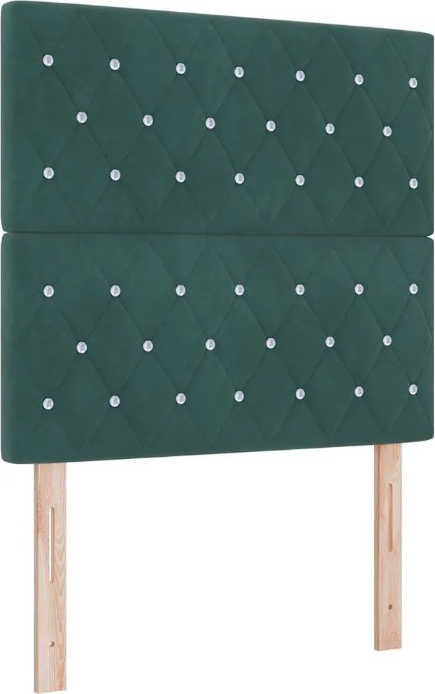 vidaXL Tăblie cap Verde deschis gri 100 cm Catifea