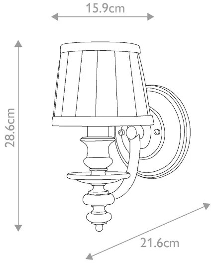 Aplică Hinkley HK-DUNHILL1 DUNHILL 1xE14/60W/230V