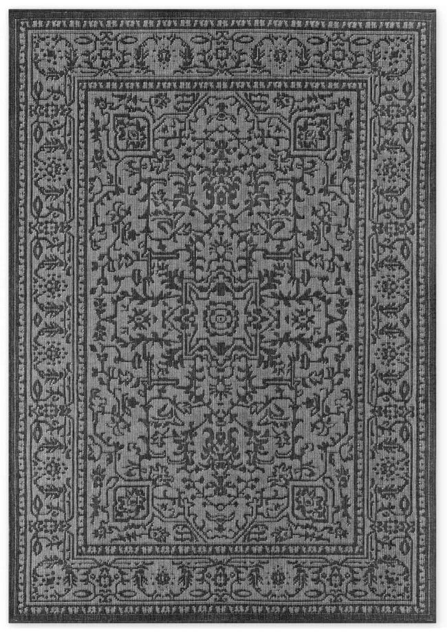 Covor pentru exterior și interior alb-negru 120x170 cm Duet Kona – NORTHRUGS