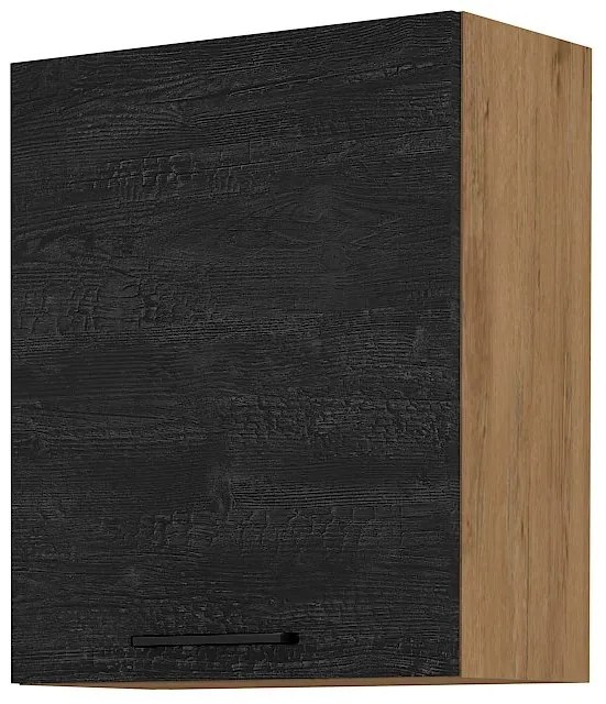 Dulap superior de bucătărie Virion 60 G 72 1F (Stejar lancelot + lemn închis). 1046303