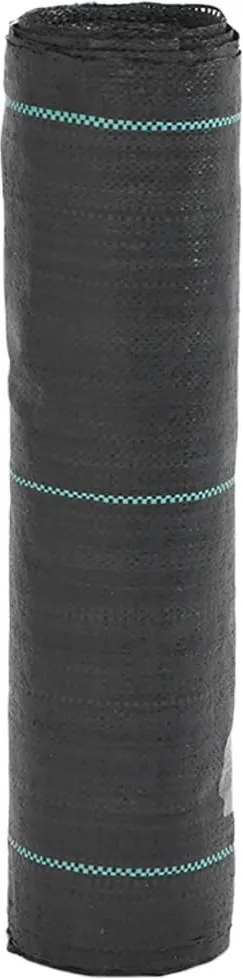 vidaXL Membrană pentru buruieni neagră 0,5x50 m PP