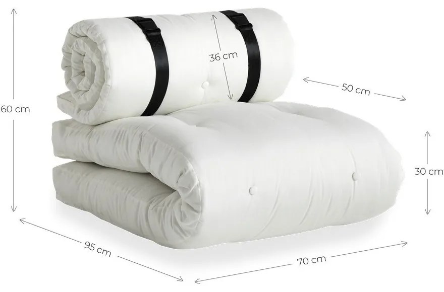 Fotoliu extensibil adecvat pentru exterior Karup Design Design OUT™ Buckle Up Beige, bej