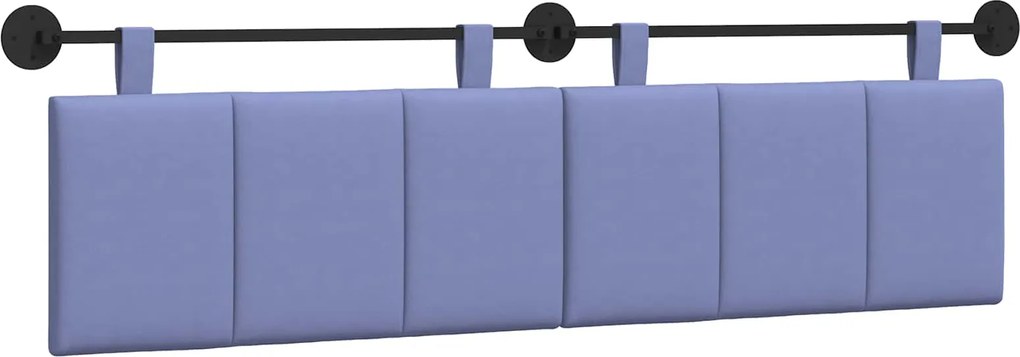 vidaXL Cap de pat suspendat Albastru Jeans 170 x 55 x 5 cm țesătură