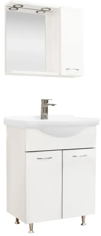 Mobilier complet de baie Ruben 65 alb