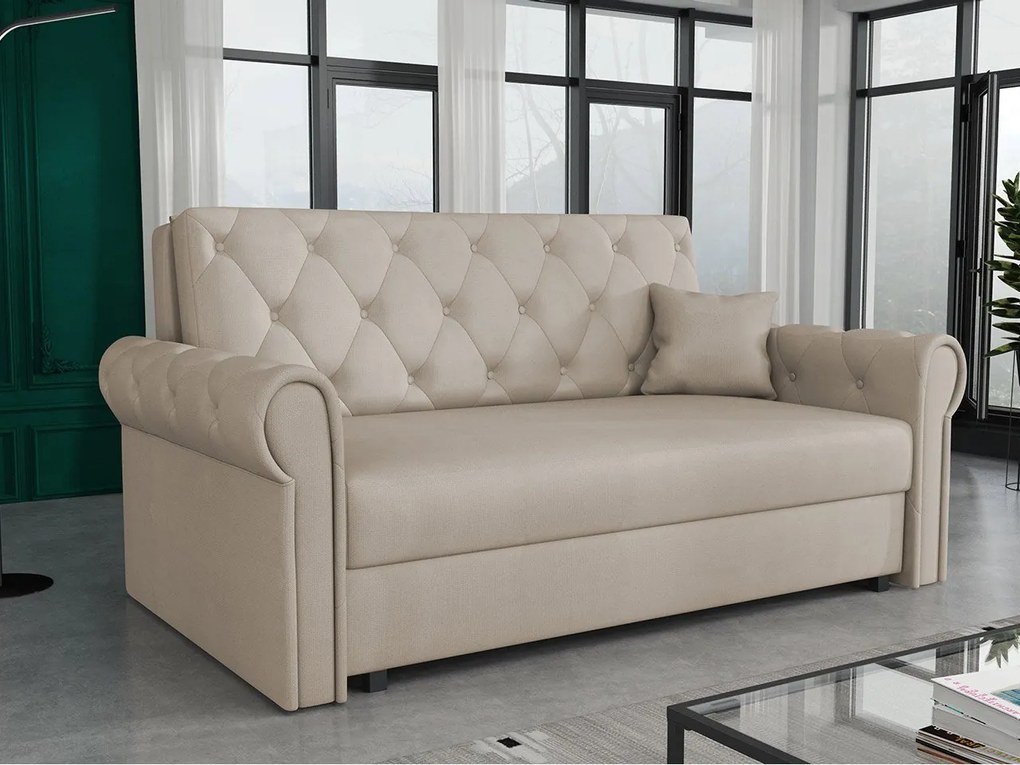 Canapea extensibilă Clovea Roma III (Bej) (cu sp. depozitare). Promo -16%. 1105521