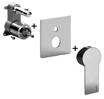 Paffoni - Baterie de duș încastrată TANGO, crom lucios