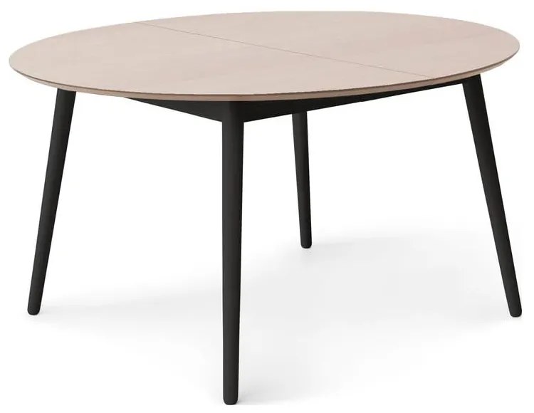 Masă de dining rotundă extensibilă cu blat cu aspect de lemn de stejar ø 135 cm Meza – Hammel Furniture