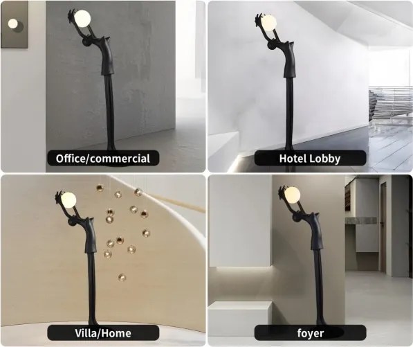 Immax 08812XL - Lampă de podea SILUETTE 1xE27/25W/230V 210 cm Human Girl