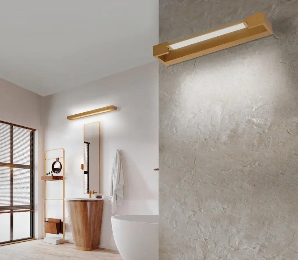 Aplica LED pentru baie directionabila 4000K Dali 30 aurie