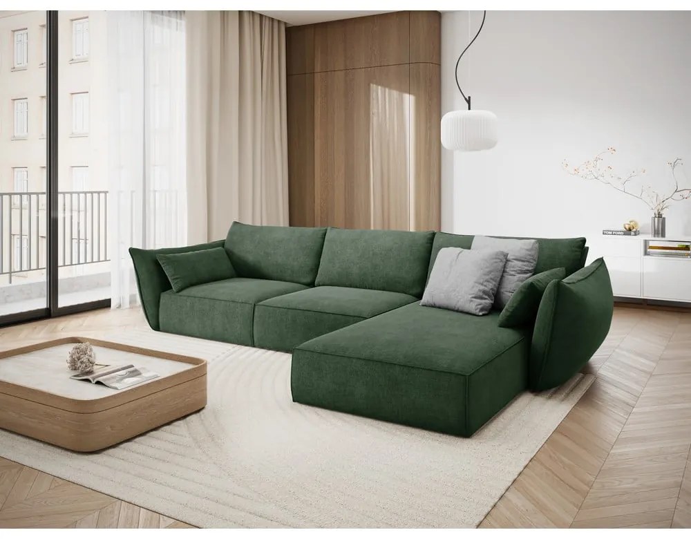 Colțar verde închis (pe partea dreaptă) Vanda – Mazzini Sofas