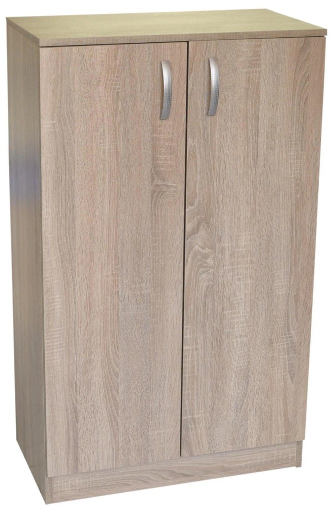 Pantofar cu doua usi si rafturi 64x35x107 cm Stejar sonoma