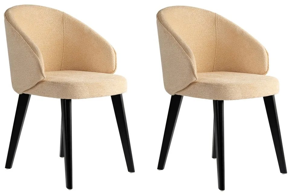 Set de scaune de sufragerie Bentley Beige andBlack, 2 buc.