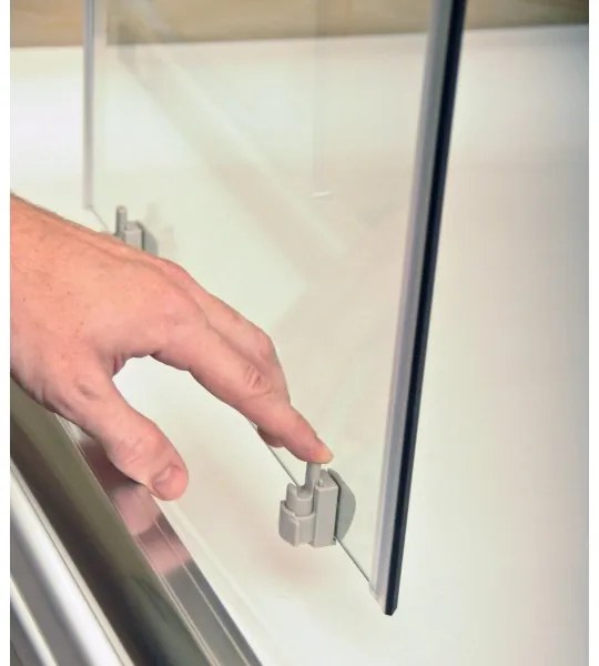 Ravak 3B240U00ZG - Cabină de duș BLIX, 4 elemente, cu formă în sfert de cerc, 80x80cm, satinată