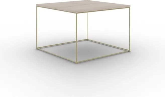 Măsuță de cafea RONI, ADRK Furniture (Culoare: Auriu / Alb)