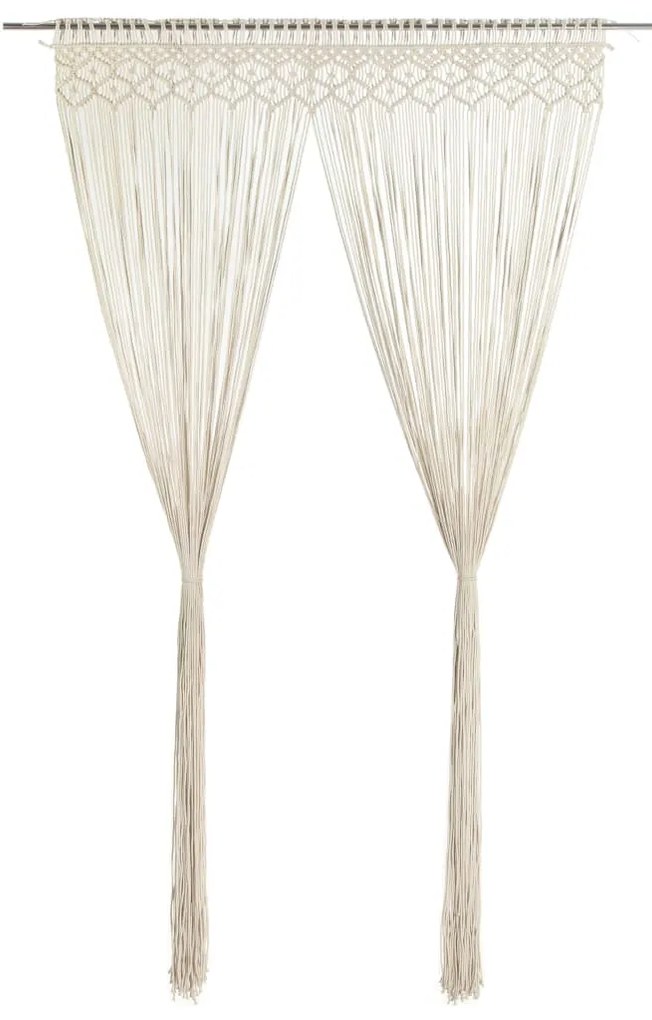 vidaXL Perdea macrame, 140 x 240 cm, bumbac