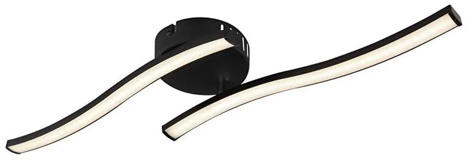 Plafonieră LED Globo 67178SC ELOISE 2xLED/6W/230V negru