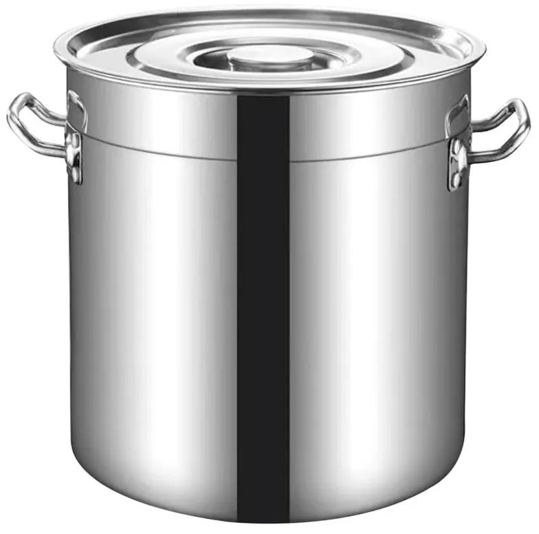 Oala cu capac Rosberg R51211C45, 71,5 litri, 45x45 cm, Inox