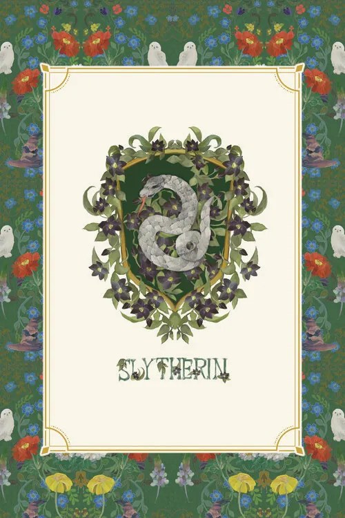 Poster de artă Harry Potter - Slytherin