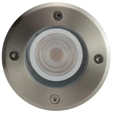 Corp de iluminat de exterior pentru căi de acces LUKKA CONNECT 1xGU10/4W/230V IP67 crom mat rotund