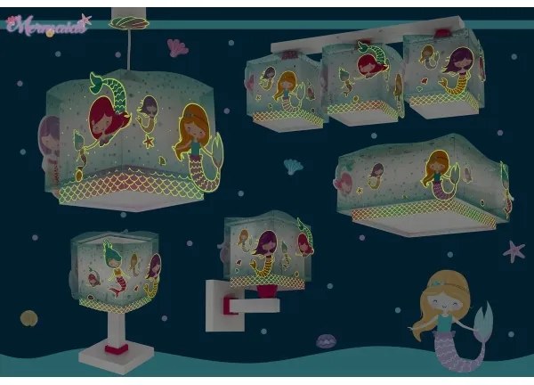 Aplică pentru copii MERMAIDS 1xE27/60W/230V Dalber 63449