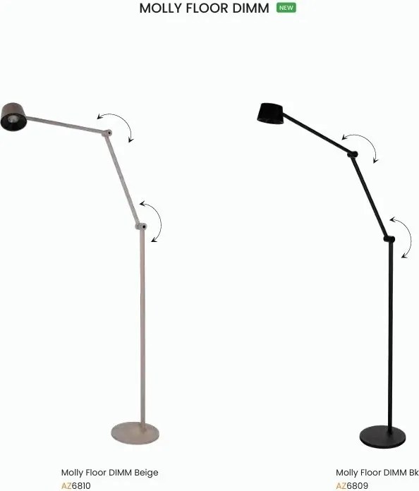 Lampa de podea cu brat articulat MOLLY bej