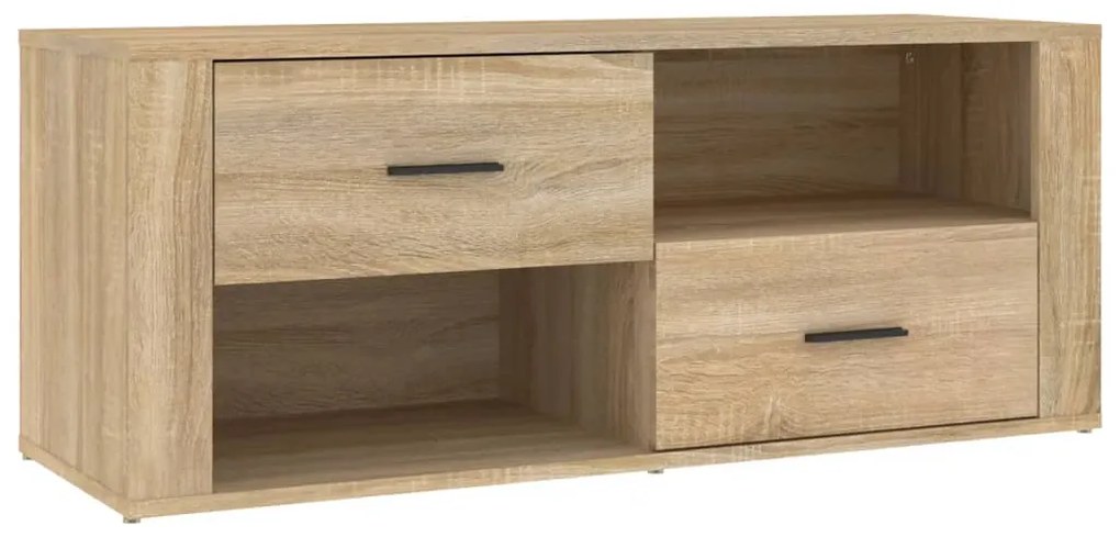 vidaXL Comodă TV, stejar sonoma, 100x35x40 cm, lemn prelucrat