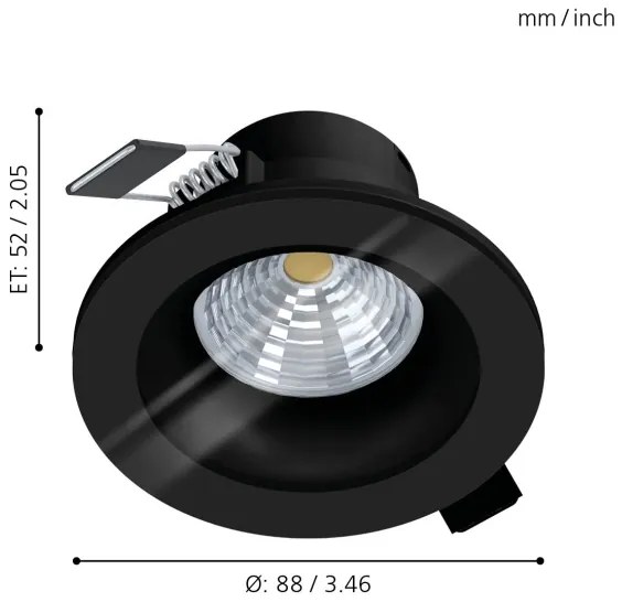 Corp de iluminat LED pentru baie dimabil SALABATE LED/6W/230V 2700K IP44 Eglo 99493