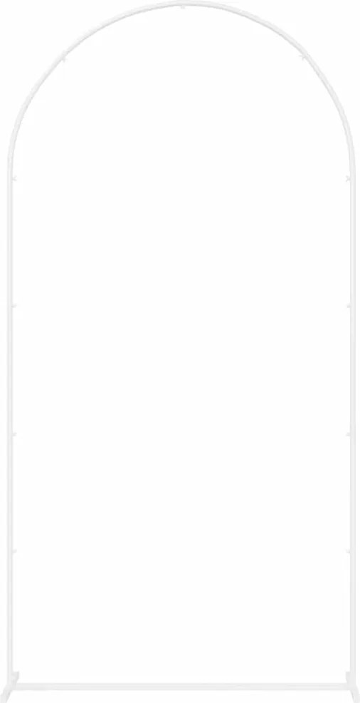 vidaXL Arc de nuntă Alb 100 x 39 x 200 cm Oțel