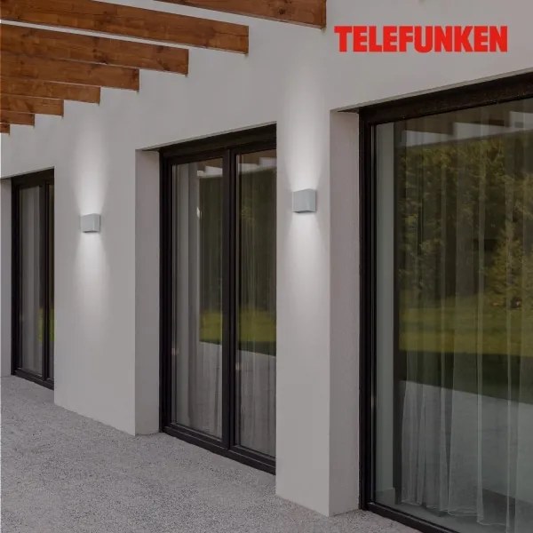 Telefunken 303404TF - Aplica LED de exterior, 7W/230V, IP44, argintiu