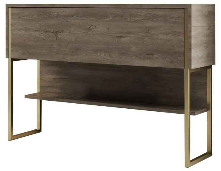 Comodă Luxe Walnut and Gold