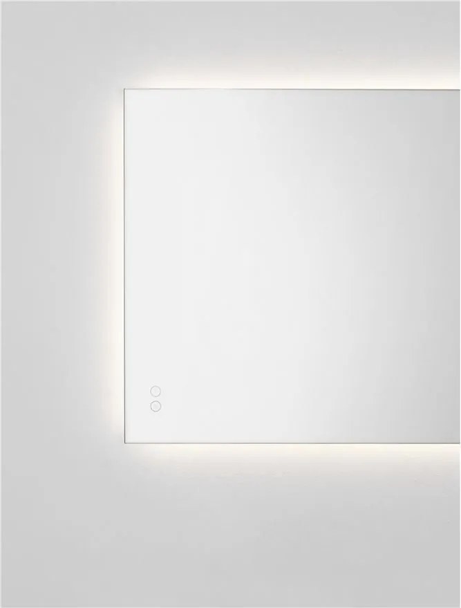Oglinda cu iluminat LED IP44 3000K Alda, 60x80cm, NVL-9006026