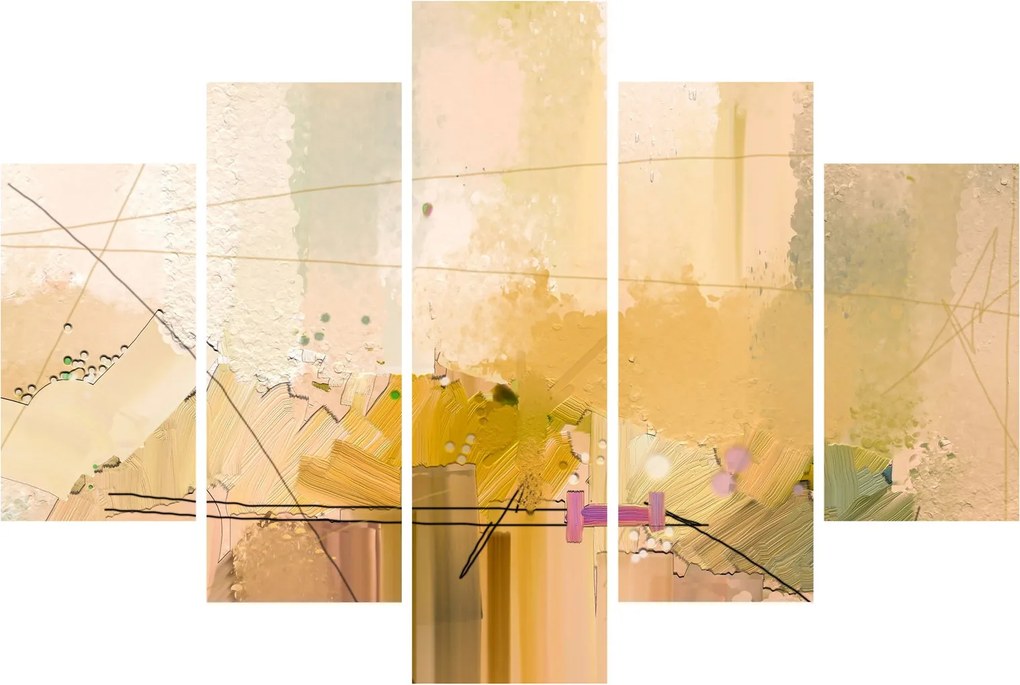 Tablou - Abstract, pictură în ulei (150x105 cm)