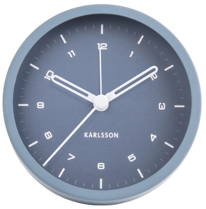 Ceas cu alarmă Karlsson Tinge, ø 9 cm, albastru
